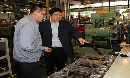 绵阳市总工会彭时荣副主席莅临富临集团调研工会工作