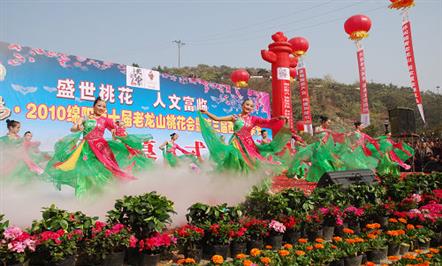 绵阳房产以花为媒宣传桃花岛项目