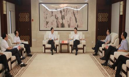 李亿中总经理拜会成都市成华区委书记刘玉泉